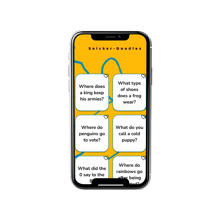 Snickerdoodles app mockup